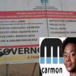 CARMON DE MAYRA ISUNGI CAMPOS COSTA DOS SANTOS ACUSADA DE PILHAGEM DE MAIS DE 8.2 MIL MILHÕES DE KZ PARA REABILITAÇÃO DA ESTRADA MOÇÂMEDES/VIREI
